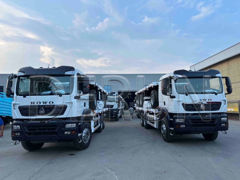 10 единици Howo TX Fence Truck со приколка за влечење на карго -приколка успешно испратен во Етиопија