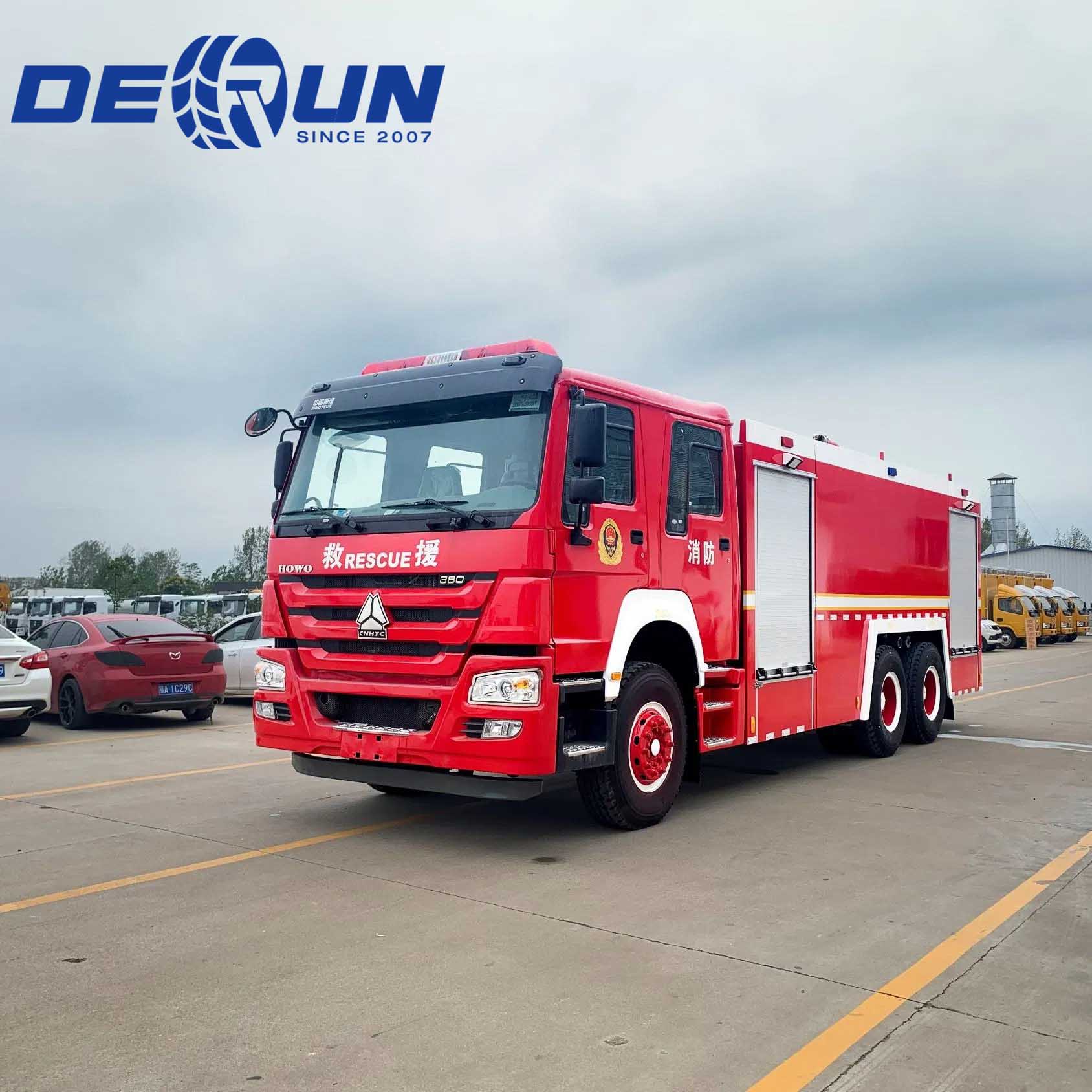 Како да изберете тешко индустриско противпожарно возило: зошто Sinotruk HOWO 6x4 се издвојува