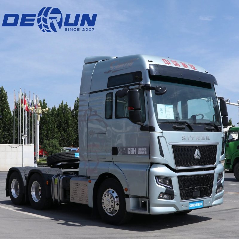 Sinotruk Sitrak 6x4 10 тркало на главата на главата Трактор Премиер двигател